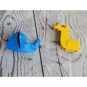 Lego Parts Vintage Elephant And Camel Head With Eyes
